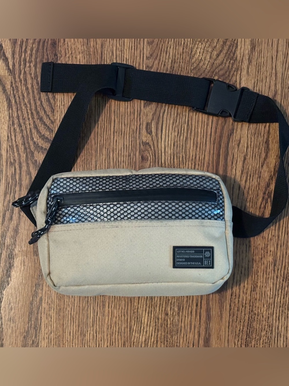 HEX Aspect Camcorder Sling Bag / Waist Pack - Tan with Mesh Detail